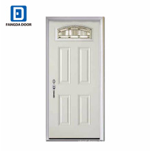 Luxury, classic,high definition,exterior decorative steel glass panel door, china